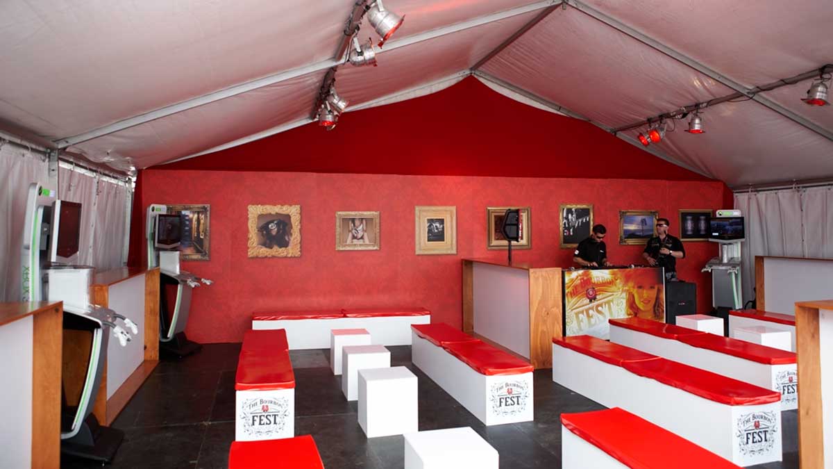 Jim Beam tent