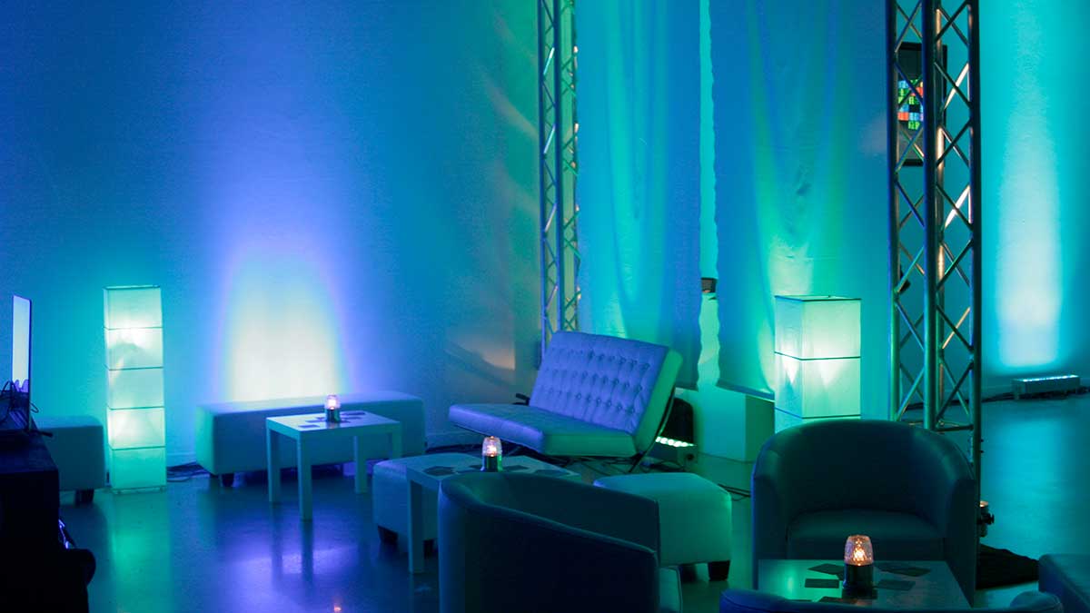 Coopers 62 launch - lounge lighting