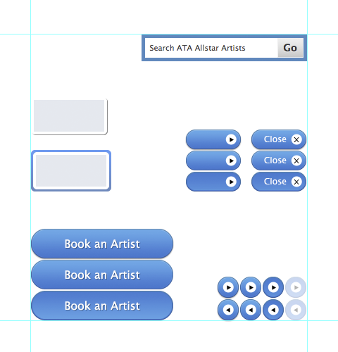 screenshot- ATA Allstar Artists ui